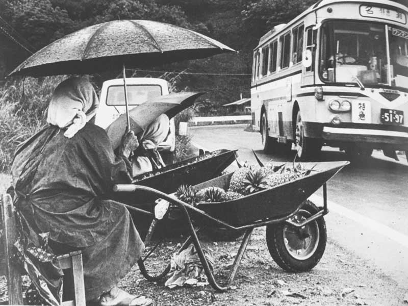 Amami Atetsu old back and white